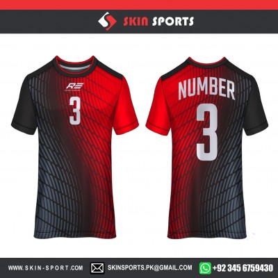 RED GREY TABLES   SOCCER JERSEYS